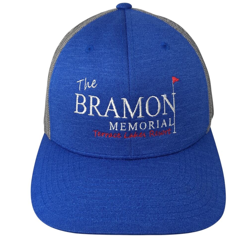 The Bramon Memorial Terrace Lakes Resort Trucker Hat Blue One Size Team 365